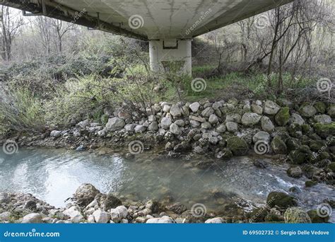 Under A Road Bridge Stock Photo Image 69502732