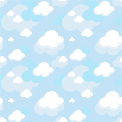 Bithday Party Photography Background White Cloud Pattern Backdrop D