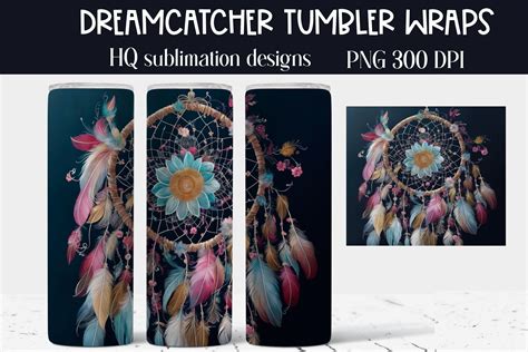 Dreamcatcher Tumbler Png For Sublimation Graphic By Amorclipart