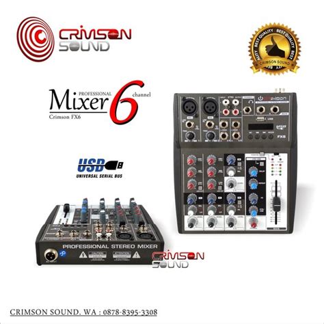 Jual Mixer Channel Usb Equalizer Crimson Fx Di Lapak Crimson Sound