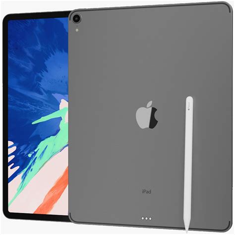 Apple Ipad Pro Wi Fi Wi Fi Cellular Space Gray D Model