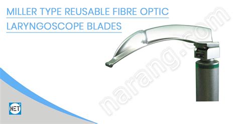 Miller Type Reusable Fibre Optic Laryngoscope Blades Miller Type