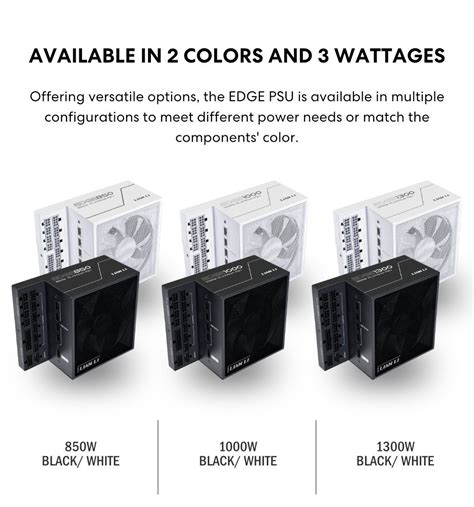 LIAN LI Edge Series EG1000 Black 1000W ATX12V V3 1 80 PLUS PLATINUM