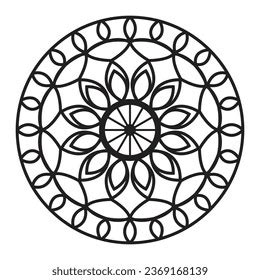 Easy Mandala Art Mandala Art Doodle Stock Vector (Royalty Free ...