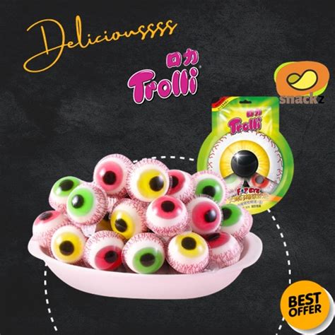 【trolli 】口力大眼仔三粒装54g Trolli 3d Eyeball Soft Fruit Gummi With Sour Fruit