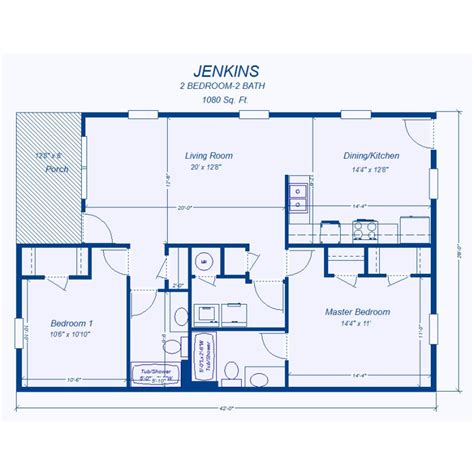 1000 Sq Ft Floor Plans 2 Bedroom