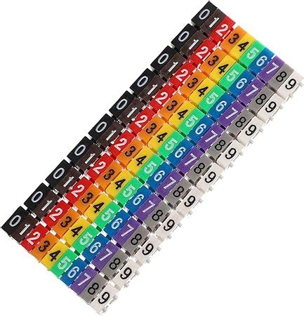 Iplusmile Wire Markers Wire Number Labels Colorful Cable Markers With