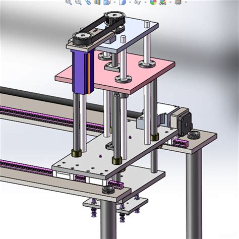 非标丝杠模组搬送机构3d模型下载 三维模型 Solidworks模型 制造云 产品模型