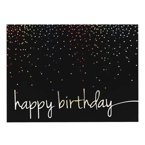 Colorful Birthday Confetti Greeting Card 9023 Warwick