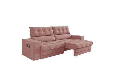 Sofá Omega Plus 2 00m Retrátil reclinável Suede Nude Xflex o Melhor Preço é no Zoom