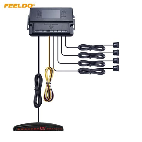 Feeldo Set Car Front Parking Aid System Sensor Ultrasonic Radar With