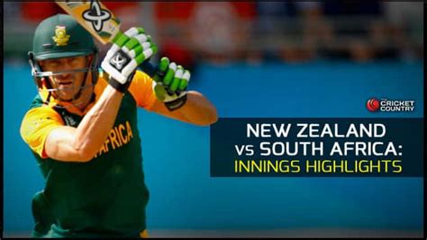 New Zealand Vs South Africa ICC Cricket World Cup 2015 Semi Final