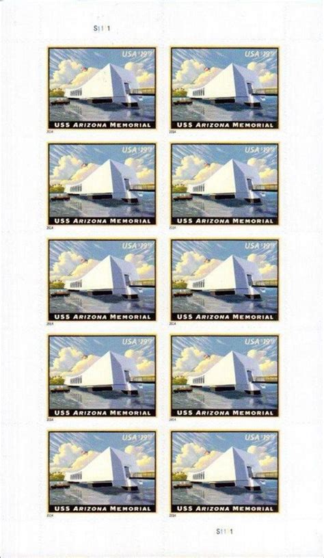 Modern U S Stamps Scott Express Mail Uss Arizona