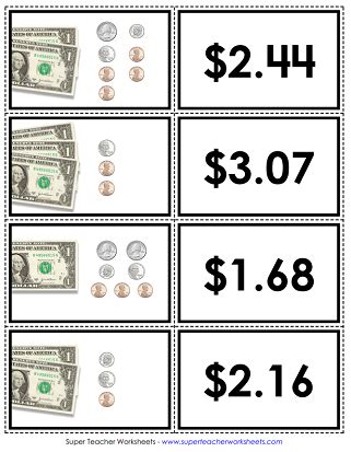 Counting Bills and Coins Worksheets - 15 Worksheets.com - Worksheets Library