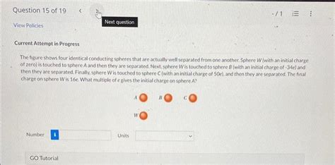 Solved The Figure Shows Four Identical Conducting Spheres Chegg