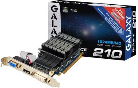 Galaxy Nvidia Geforce 210 1 Gb Ddr3 Graphics Card Galaxy