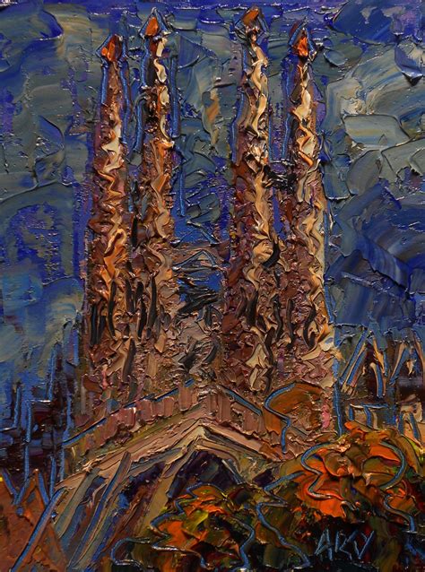 Sagrada Familia Oil On Canvas X Cm Flickr