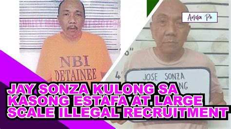 Jay Sonza Kulong Sa Kasong Estafa At Syndicated And Large Scale Illegal