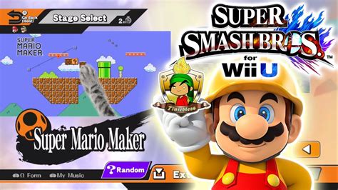 Super Smash Bros For Wii U Super Mario Maker Stage 60fps Youtube