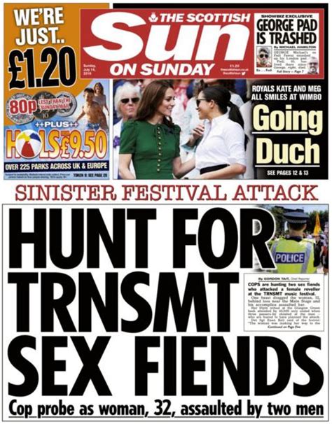 Scotlands Newspapers Festival Sex Fiends And More Trump Leaks Bbc