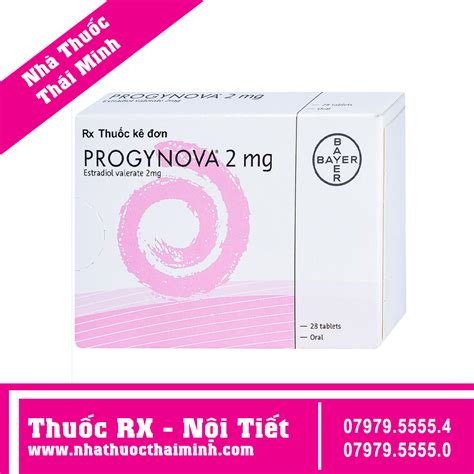 Thuốc Progynova 2mg Trị Thiếu Estrogen Do Mãn Kinh 1 Vỉ X 28 Viên