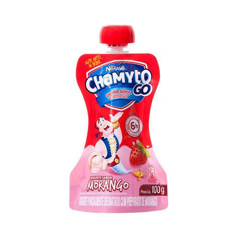 Chamyto Morango - Iogurte Semi Desnatado Nestlé Chamyto Morango 100g