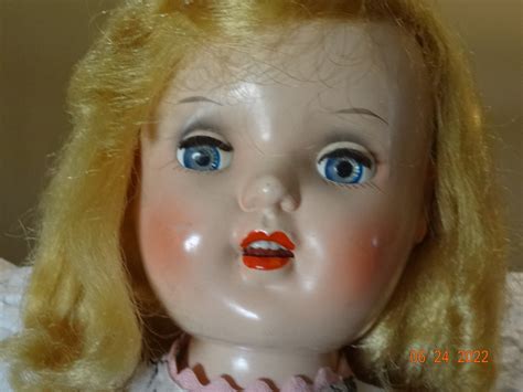 Vintage Hard Plastic Girl Doll 20 Inch1950swalkerperfect Etsy