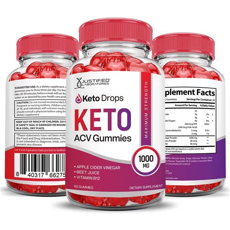 Keto Drops Keto Acv Gummies 1000mg Apple Cider Vinegar 60 Gummys Ebay