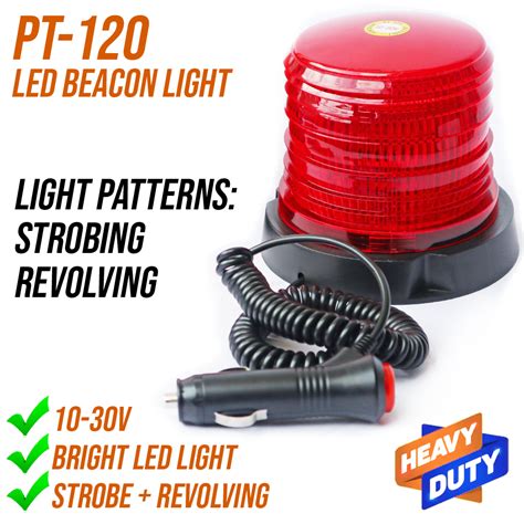 Pentagon Pt Red Beacon Light Led Strobe Revolving V Lazada Ph