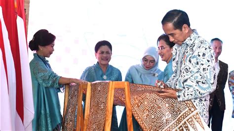 Presiden Jokowi Resmikan Gelar Batik Nusantara Jakarta Agustus