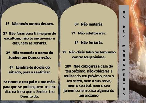 Os Dez Mandamentos De Deus