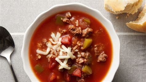 Slow Cooker Stuffed Pepper Soup Recipe Bettycrocker