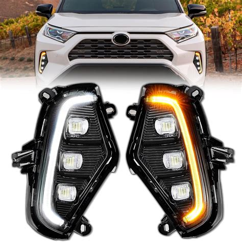 Amazon Tluuze LED Daytime Running Light Fog Light For RAV4 2018