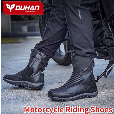 DUHAN Motorcycle Riding Shoes Four Seasons Motorcycle Waterproof