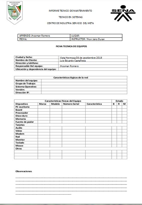 PORTAFOLIO DE EVIDENCIAS TECNICO EN SISTEMAS JHOSMAN