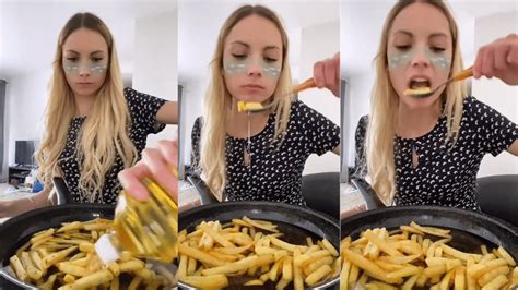 V Deo De Mulher Comendo Batata Frita E Leo Viraliza Quais Os Riscos