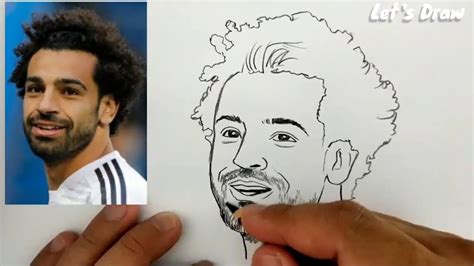 ASMR DRAWING mohamed salah drom liverpool football club - LET'S DRAW