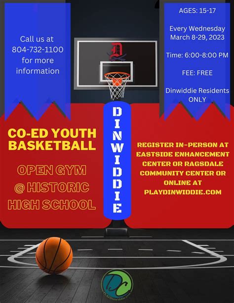 Open Gym Basketball Dinwiddie County Va Official Website