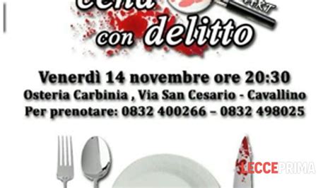 cena con delitto delitto in corsia venerdì 14 novembre a cavallino