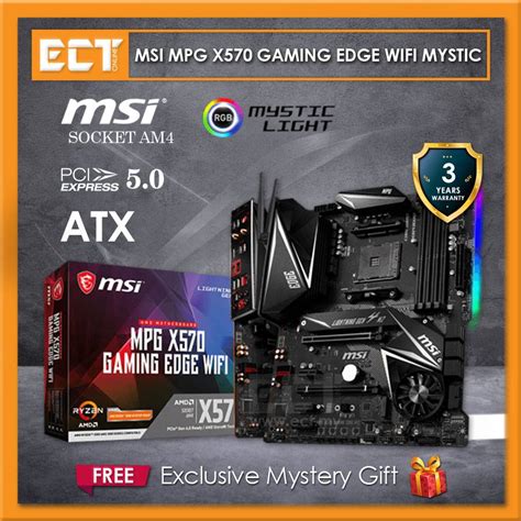 Msi Mpg X570 Gaming Pro Carbon Wifi Mystic Light Rgb Motherboard Socket Am4 4 Pci E Atx