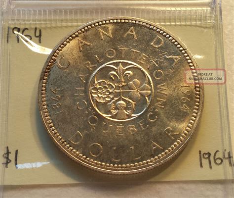 1964 Silver Dollar 1 Canada Coin Canadian