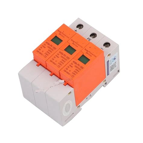 3P DC 1000V 500V 800V 20KA 40KA SPD House Surge Protector Protective