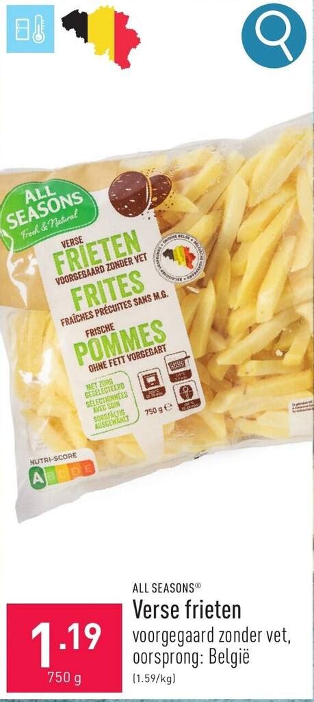 All Seasons Verse Frieten G Promotie Bij Aldi