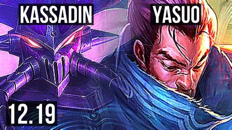 KASSADIN Vs YASUO MID 11 0 5 Legendary 300 Games EUW Master