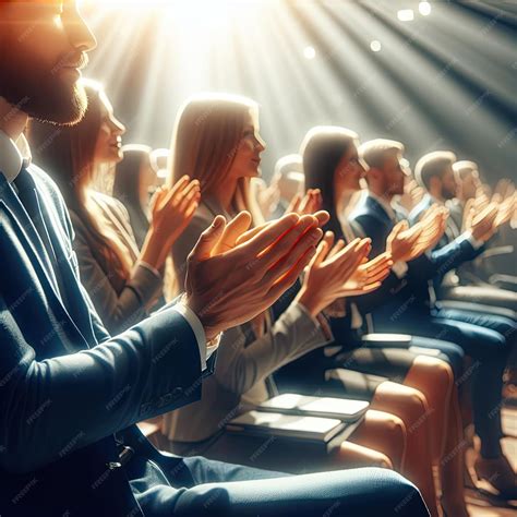 Premium Photo Clapping Hands At A Conference Or Corporate Event