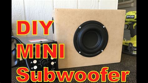 Diy Mini Subwoofer Project Voxel Subwoofer Youtube