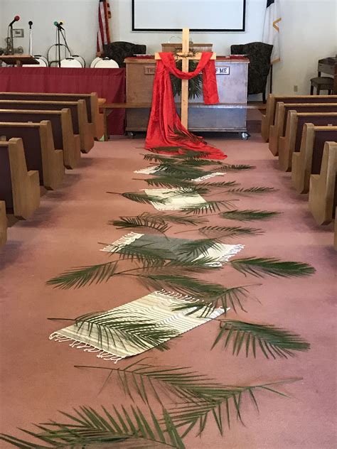 Palm Sunday Alter 2 Church Altar Decorations Church Easter