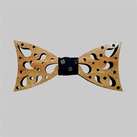 Wooden Bow Tie | Bow Tie | Customized Bow Tie | Blue Shine India