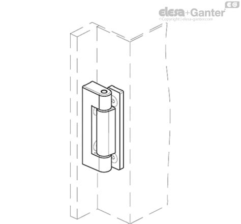 Cfbs Hinges For Narrow Jamb Elesa Ganter