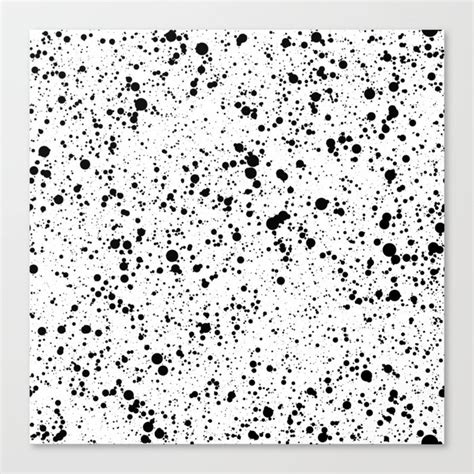 black paint splatter Canvas Print by Valentine Storm | Society6